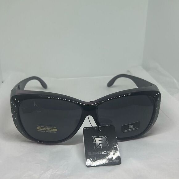 Barricade PZ-BAR617 Women’s Sunglasses – Rhinestone Detail | Butterfly Oval Fram - Picture 2 of 3